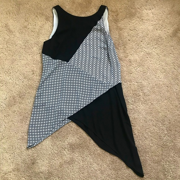 WHBM asymmetrical tunic top - Picture 2 of 5